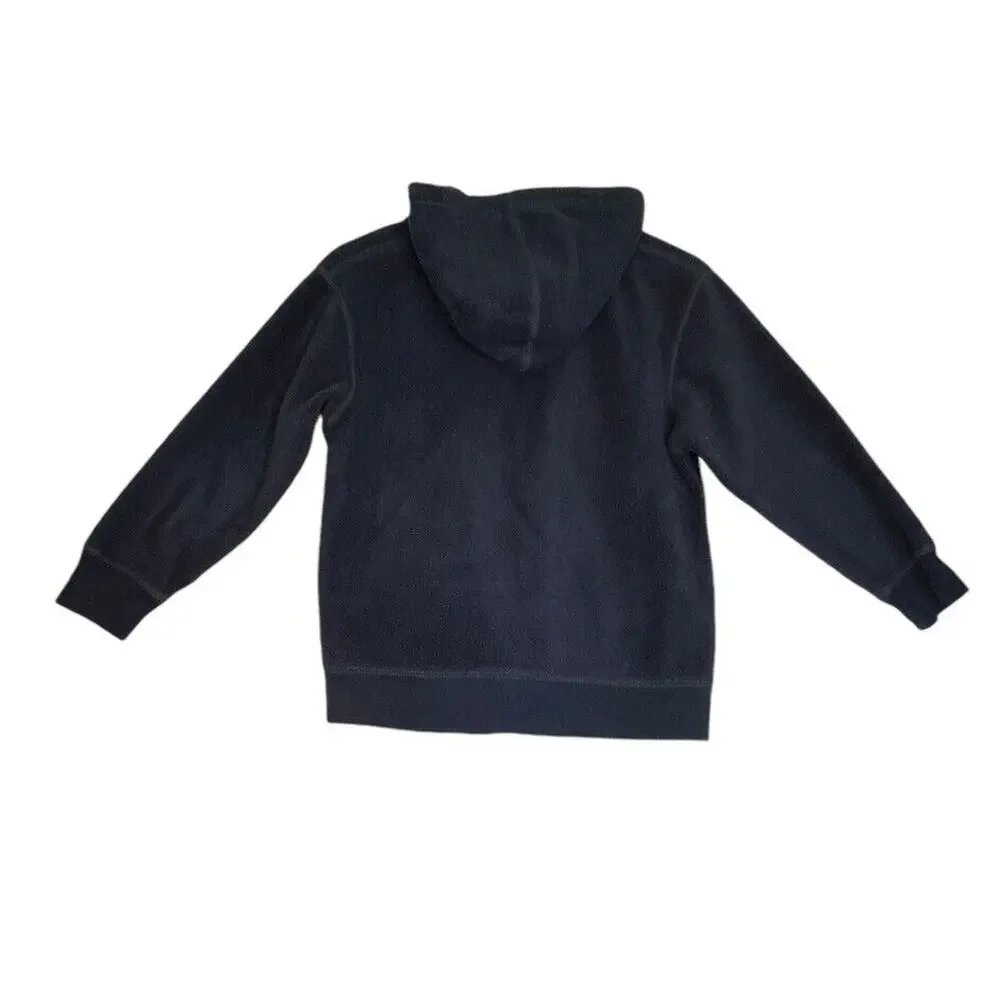Gap Boy's Logo Fleece Full Zip Hoodie Navy Blue Size M (8)